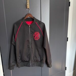Madonna Madame X TourBlack and Red Zip-Up Jacket